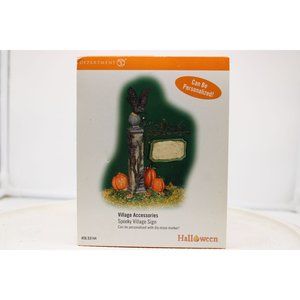 Dept 56 Halloween Village - Spooky Village Sign
